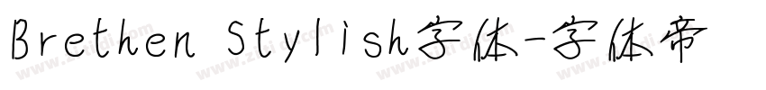 Brethen Stylish字体字体转换